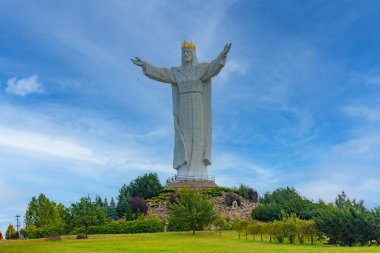 Swiebodzin 'deki İsa Heykeli, Poland.IMAGE