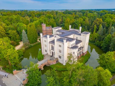 Poland.IMAGE 'deki Kornik Kalesi Panoraması