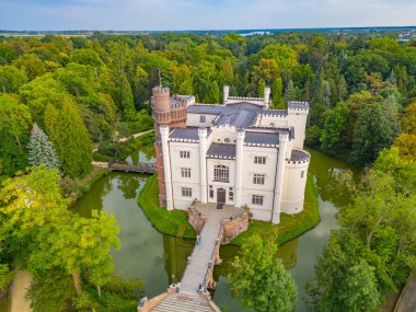 Poland.IMAGE 'deki Kornik Kalesi Panoraması