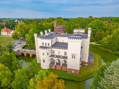 Poland.IMAGE 'deki Kornik Kalesi Panoraması