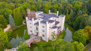 Poland.IMAGE 'deki Kornik Kalesi Panoraması