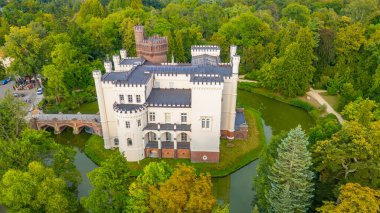 Poland.IMAGE 'deki Kornik Kalesi Panoraması