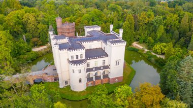 Poland.IMAGE 'deki Kornik Kalesi Panoraması