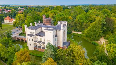 Poland.IMAGE 'deki Kornik Kalesi Panoraması
