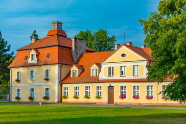 Poland.IMAGE 'deki Kornik Kalesi Panoraması