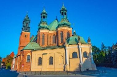 Poznan, Poland.IMAGE 'da Aziz Peter ve Paul Kilisesi' nin Archthedral Bazilikası.