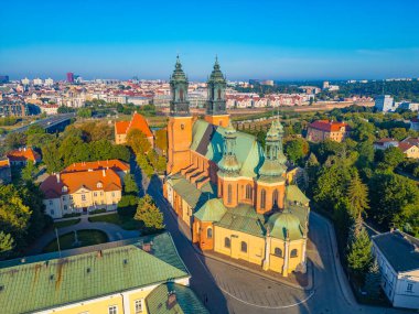 Poznan, Poland.IMAGE 'da Aziz Peter ve Paul Kilisesi' nin Archthedral Bazilikası.
