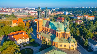 Poznan, Poland.IMAGE 'da Aziz Peter ve Paul Kilisesi' nin Archthedral Bazilikası.