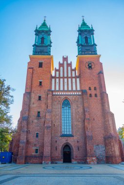 Poznan, Poland.IMAGE 'da Aziz Peter ve Paul Kilisesi' nin Archthedral Bazilikası.