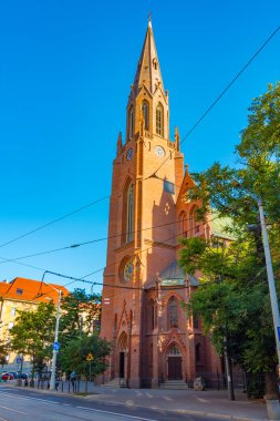 Poznan 'daki Kutsal Kurtarıcı Kilisesi, Poland.IMAGE