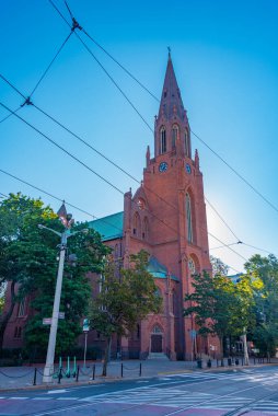 Poznan 'daki Kutsal Kurtarıcı Kilisesi, Poland.IMAGE