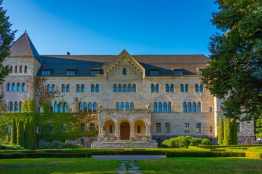 Poznan, Poland.IMAGE 'deki İmparatorluk Kalesi manzarası