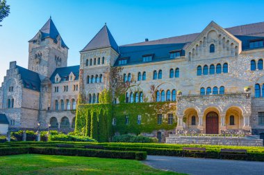 Poznan, Poland.IMAGE 'deki İmparatorluk Kalesi manzarası