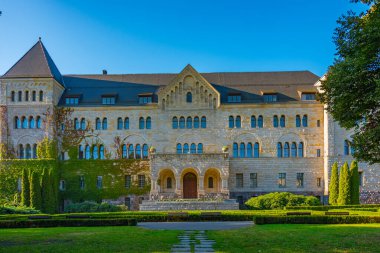 Poznan, Poland.IMAGE 'deki İmparatorluk Kalesi manzarası