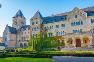 Poznan, Poland.IMAGE 'deki İmparatorluk Kalesi manzarası
