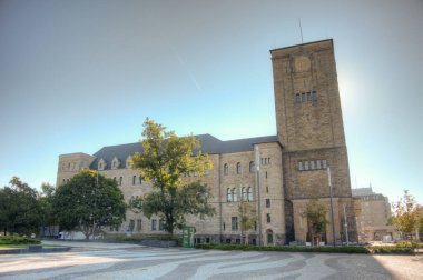 Poznan, Poland.IMAGE 'deki İmparatorluk Kalesi manzarası