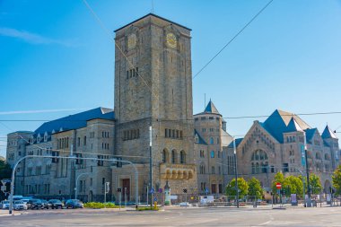 Poznan, Poland.IMAGE 'deki İmparatorluk Kalesi manzarası