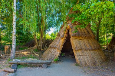 Poland.IMAGE Biskupin 'deki Arkeoloji Müzesi