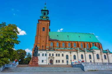 Gniezno, Poland.IMAGE 'deki Primatların Aziz Wojciech Bazilikası