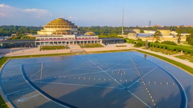 Wroclaw, Poland.IMAGE 'deki Centennial Hall' un Sabah Görüşü