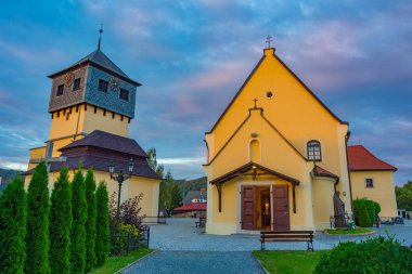 Aziz Bartholomew Havari Kilisesi ve Kafatası Şapeli Kudowa Zdroj, Poland.IMAGE