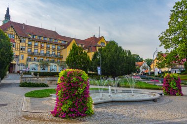 Polonya spa kenti Kudowa Zdroj.IMAGE 'deki Sanatoryum