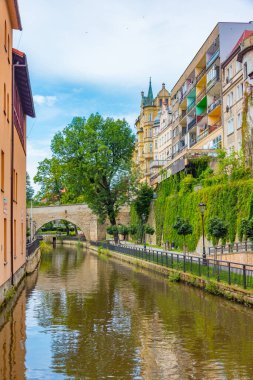 Klodzko 'daki Saint John Köprüsü, Poland.IMAGE