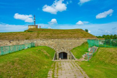Poland.IMAGE 'deki Klodzko kalesinin manzarası
