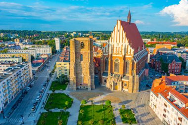 St. Jacob Bazilikası ve St. Agnes Nysa, Poland.IMAGE 'de.