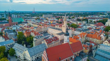 Eski Opole, Poland.IMAGE 'in Panorama manzarası