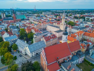 Eski Opole, Poland.IMAGE 'in Panorama manzarası
