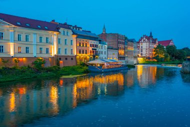 Opole, Poland.IMAGE 'de Mlynowka' nın Riverside 'ı