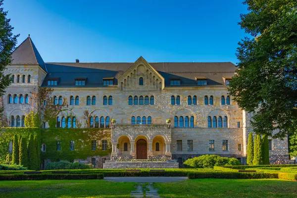 Poznan, Poland.IMAGE 'deki İmparatorluk Kalesi manzarası