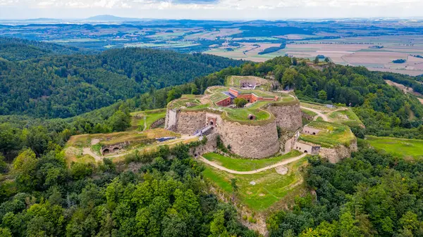 Poland.IMAGE 'deki Srebrna Gora Kalesi Panoraması