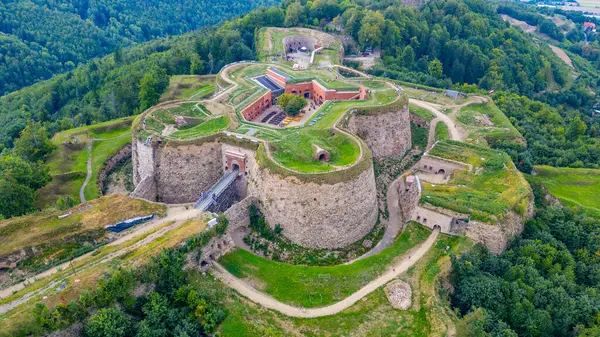 Poland.IMAGE 'deki Srebrna Gora Kalesi Panoraması