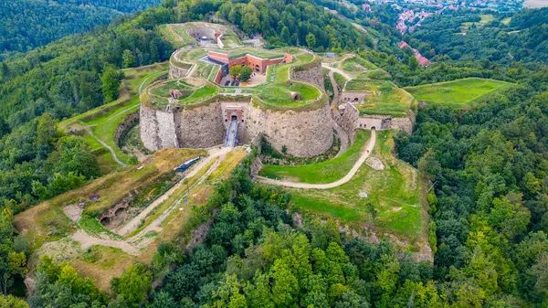 Poland.IMAGE 'deki Srebrna Gora Kalesi Panoraması