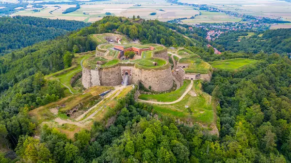 Poland.IMAGE 'deki Srebrna Gora Kalesi Panoraması