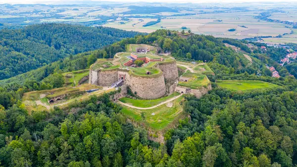 Poland.IMAGE 'deki Srebrna Gora Kalesi Panoraması