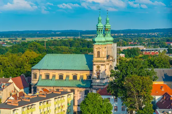 Nysa, Poland.IMAGE 'deki Kutsal Bakire Meryem Kilisesi' nin Varsayımı