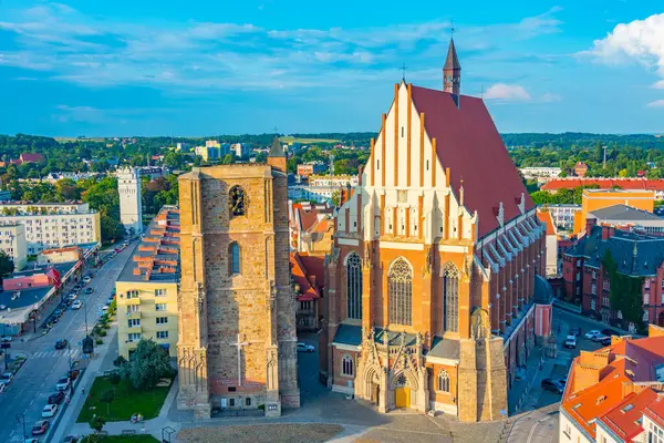 St. Jacob Bazilikası ve St. Agnes Nysa, Poland.IMAGE 'de.