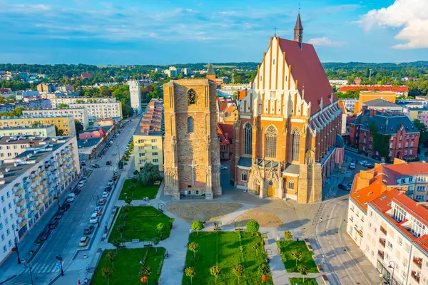 St. Jacob Bazilikası ve St. Agnes Nysa, Poland.IMAGE 'de.