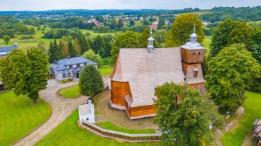 Blizne 'deki All Saints Kilisesi, Poland.IMAGE