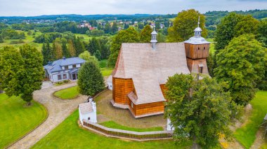 Blizne 'deki All Saints Kilisesi, Poland.IMAGE