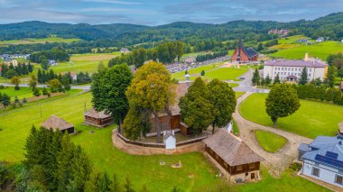 Blizne 'deki All Saints Kilisesi, Poland.IMAGE