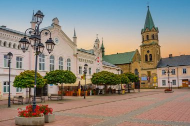 Rynek Meydanı ve Fransisken Manastırı Sanok, Poland.IMAGE