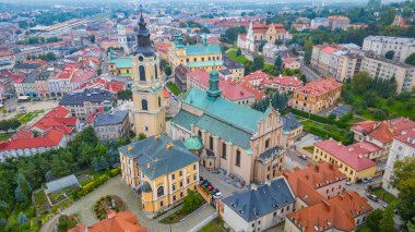 Poland.IMAGE 'deki Przemysl katedralinin panorama görüntüsü