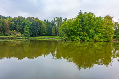 Poland.IMAGE 'deki Krasiczyn kalesine park et.