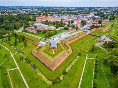 Poland.IMAGE 'deki Zamosc kasabasının panorama manzarası