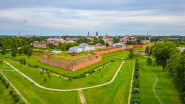 Poland.IMAGE 'deki Zamosc kasabasının panorama manzarası