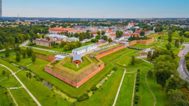 Poland.IMAGE 'deki Zamosc kasabasının panorama manzarası
